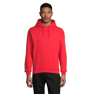 Sudadera Unisex Eco con Capucha Rojo Brillante M