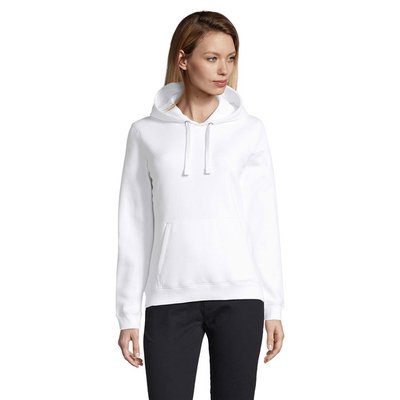Suéter Mujer con Capucha 280g Blanco S