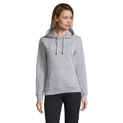 Suéter Mujer con Capucha 280g Gris Melange 2 M