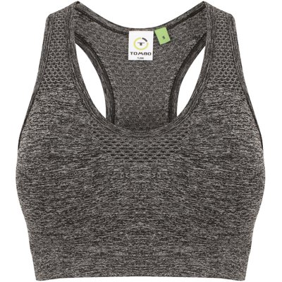 Sujetador sin costuras deportivo Dark Grey Marl L