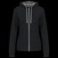 Sudadera capucha mujer Black / Fine Grey XS