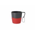 Taza plegable de silicona Roj