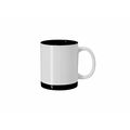 Taza cerámica 350 ml blanca sublimación detalles color Neg
