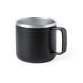 Taza Inox. bicolor de doble pared 350ml Neg