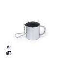 Taza acero inox con tapadera y mosquetón