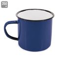 Taza Metal Esmaltado Retro con Irregularidades Az