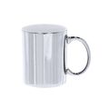 Taza personalizable de cerámica color metalizado