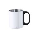 Taza Acero Doble Pared con Original asa PP Negra Bla