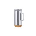 Taza Térmica de Acero Inox con Base de Corcho