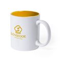 Taza blanca alta calidad interior de colores especial grabado a láser Ama