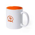 Taza blanca alta calidad interior de colores especial grabado a láser Nara
