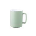 Taza Cerámica Bicolor Asa Recta 420ml Ver