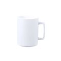 Taza Cerámica Bicolor Asa Recta 420ml Bla
