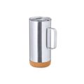 Taza Térmica de Acero Inox con Base de Corcho