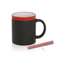 Taza Pizarra Negra 350ml Roj