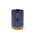 Taza de cerámica con base de corcho extraíble
