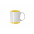 Taza cerámica 350 ml blanca sublimación detalles color Ama