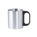 Taza Acero Doble Pared con Original asa PP Negra Plat