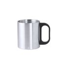 Taza Acero Doble Pared con Original asa PP Negra