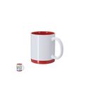 Taza cerámica 350 ml blanca sublimación detalles color