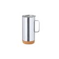 Taza Térmica de Acero Inox con Base de Corcho