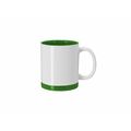 Taza cerámica 350 ml blanca sublimación detalles color Ver