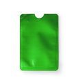 Tarjetero RFID con acabado en aluminio Verde Helecho Talla Única Adulto