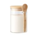 Tarro Cristal y Bambú 600ml con Cuchara