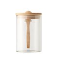 Tarro Cristal y Bambú 600ml con Cuchara