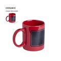 Taza 370ml con pizarra en 1 cara y tiza