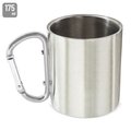Taza Acero Inox 175ml con Mosquetón