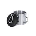 Taza acero inox con tapadera y mosquetón
