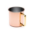Taza de acero inoxidable cobre y asa dorada 480ml