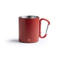 Taza de acero reciclado con mosquetón
