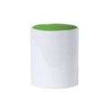 Taza blanca alta calidad interior de colores especial grabado a láser
