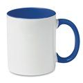 Taza blanca especial sublimación con interior a color 300 ml Azul Royal