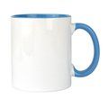 Taza Cerámica 300ml Sublimación Interior y Asa Color Azc