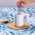 Taza Cerámica 500ml con Agitador