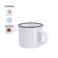 Taza cerámica 85ml vintage bicolor sublimación