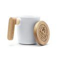 Taza de cerámica en acabado mate