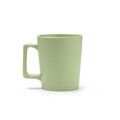 Taza cerámica con asa cuadrada 400ml Verde Salvia