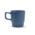 Taza de cerámica con base biselada 300ml Azul Profundo