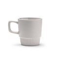 Taza de cerámica con base biselada 300ml Gris Talla Única Adulto