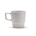 Taza de cerámica con base biselada 300ml Gris