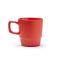 Taza de cerámica con base biselada 300ml Rojo Talla Única Adulto