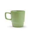 Taza de cerámica con base biselada 300ml Verde Salvia Talla Única Adulto