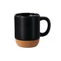 Taza cerámica con base de corcho natural