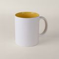 Taza Cerámica Blanca 350ml a Láser del Color Interior