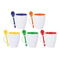 Taza de cerámica con cuchara 350 ml