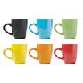 Taza de cerámica esmaltada de colores